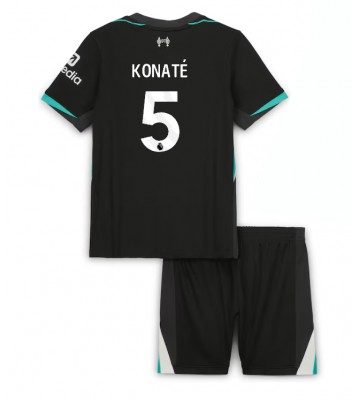 Liverpool Ibrahima Konate #5 Segunda Equipación Niños 2024-25 Manga Corta (+ Pantalones cortos)